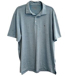 Vineyard Vines On The Go Sankaty Polo Blue Striped Size XL